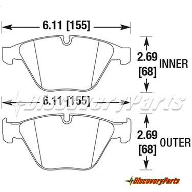 Carbotech CT918 BMW M3 (E92) Front Brake Pad Set